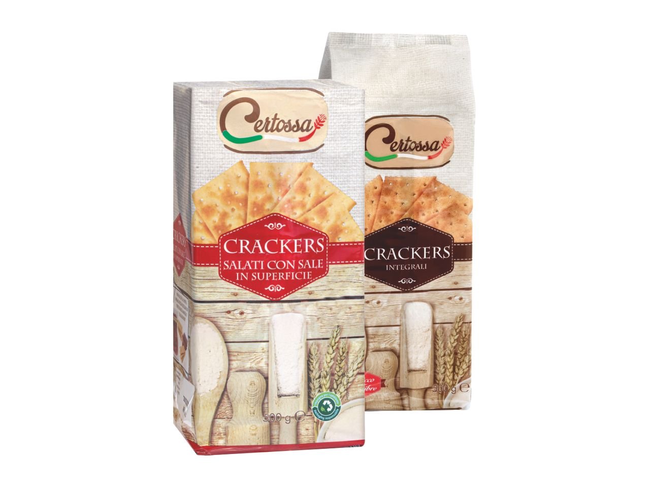 Crackers salati o integrali