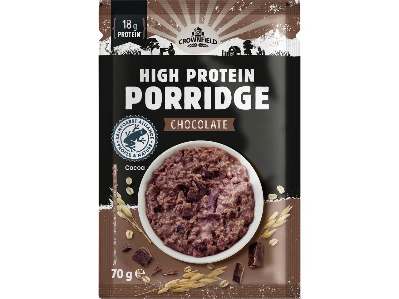 Porridge proteico al cioccolato