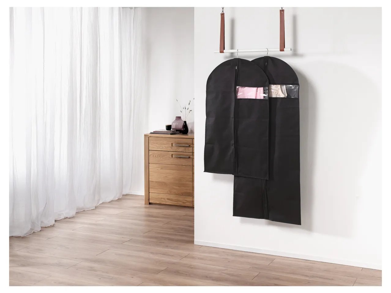 Organizer pensile, contenitore sottoletto o copriabiti