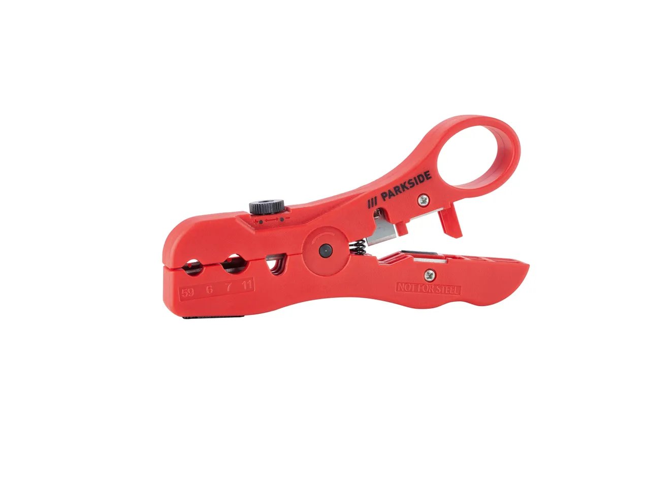 Attrezzo spelafili coassiale o pinza spelafili