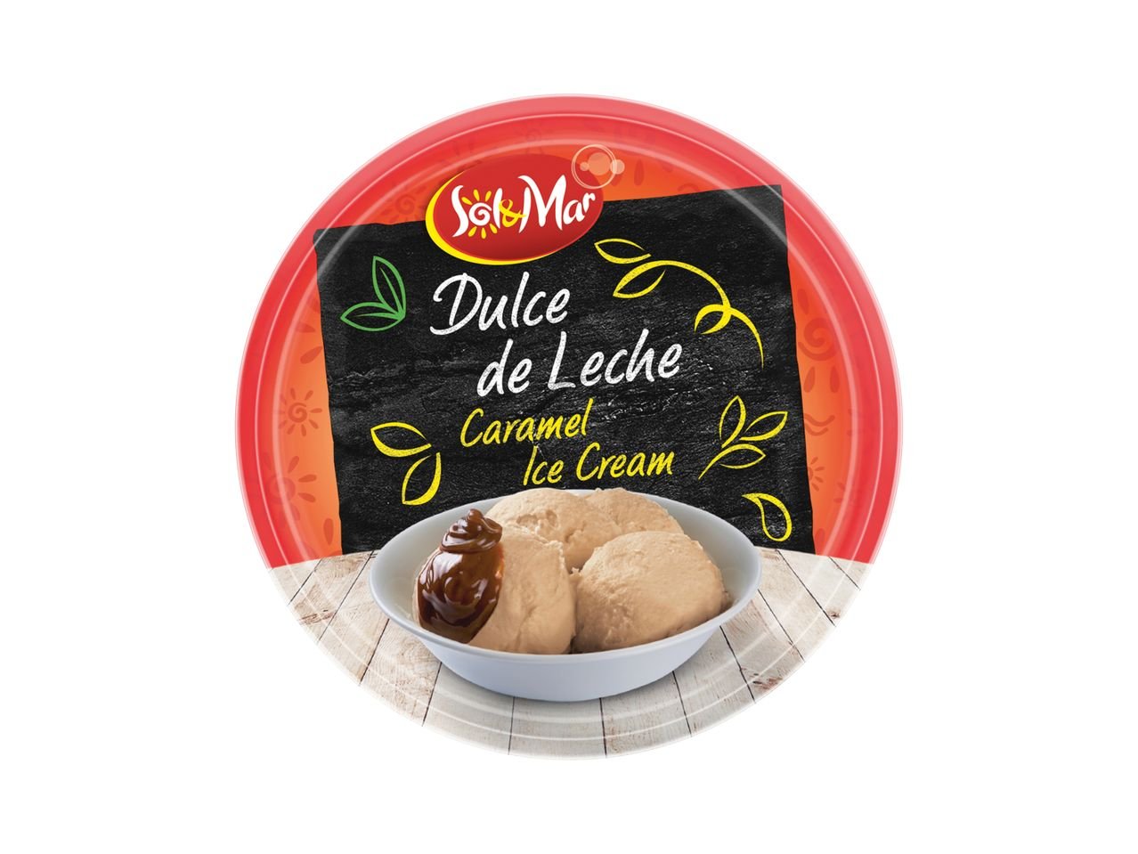 Gelato al gusto Dulce de Leche