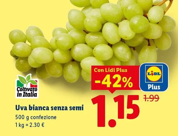 Uva Bianca Senza Semi