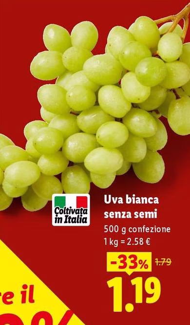 Uva Bianca Senza Semi
