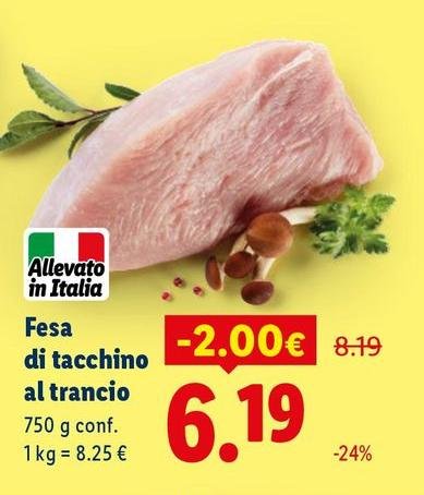 Fesa Di Tacchino Al Trancio