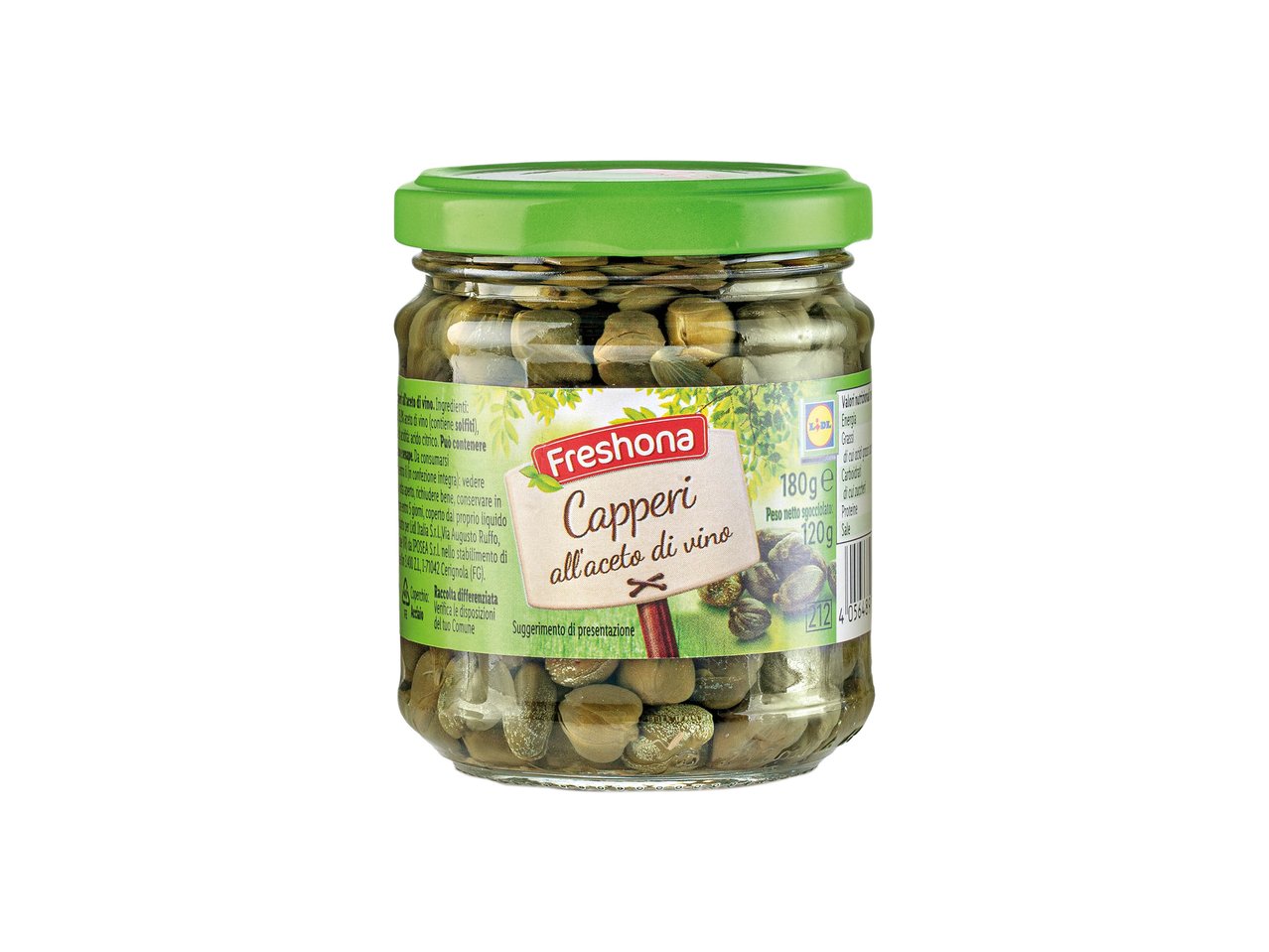 Capperi all'aceto di vino