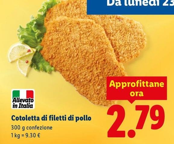 Cotoletta Di Filetti Di Pollo