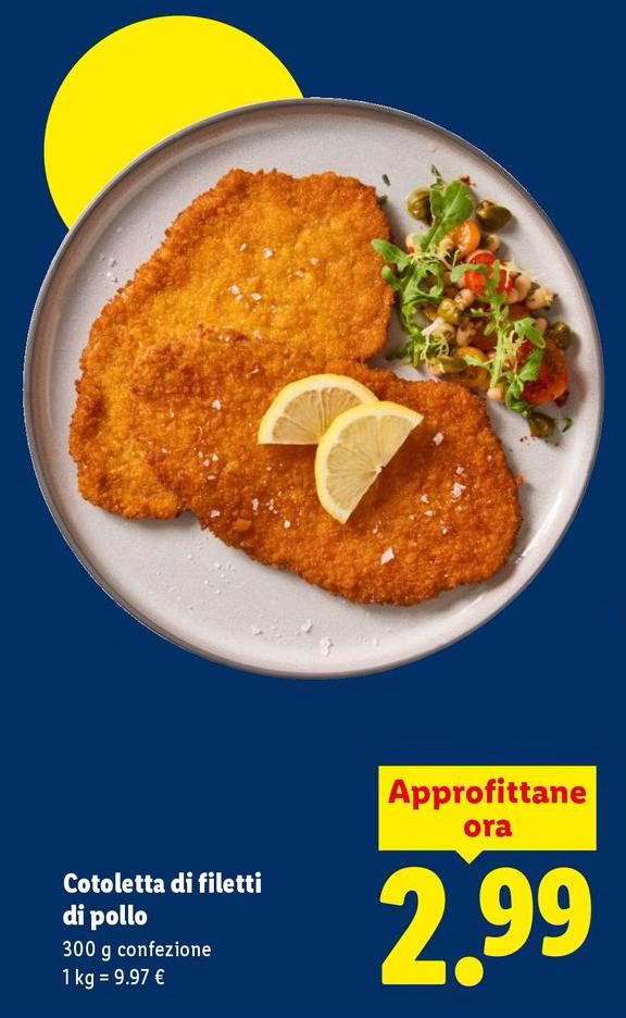 Cotoletta Di Filetti Di Pollo