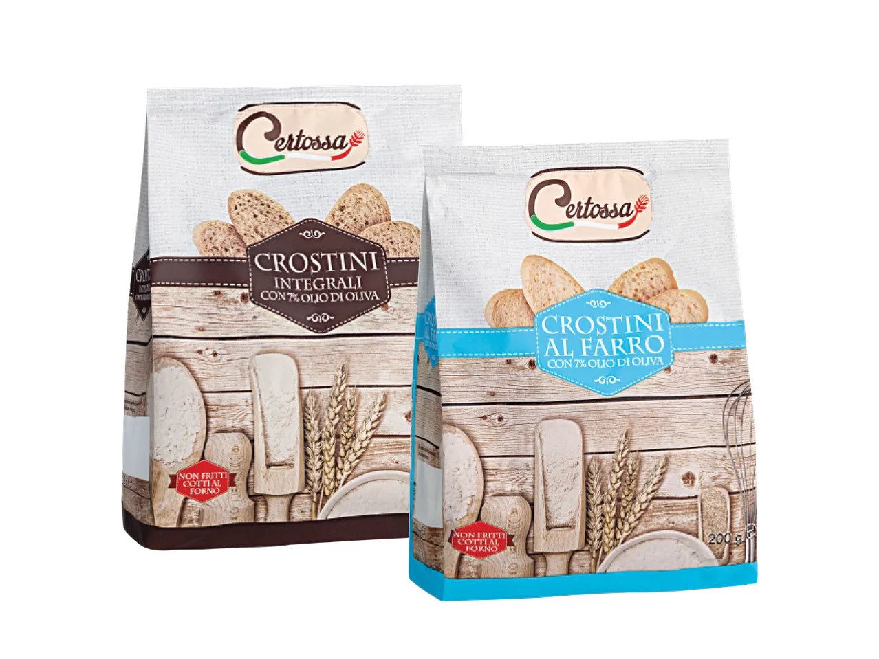 Crostini integrali o di farro