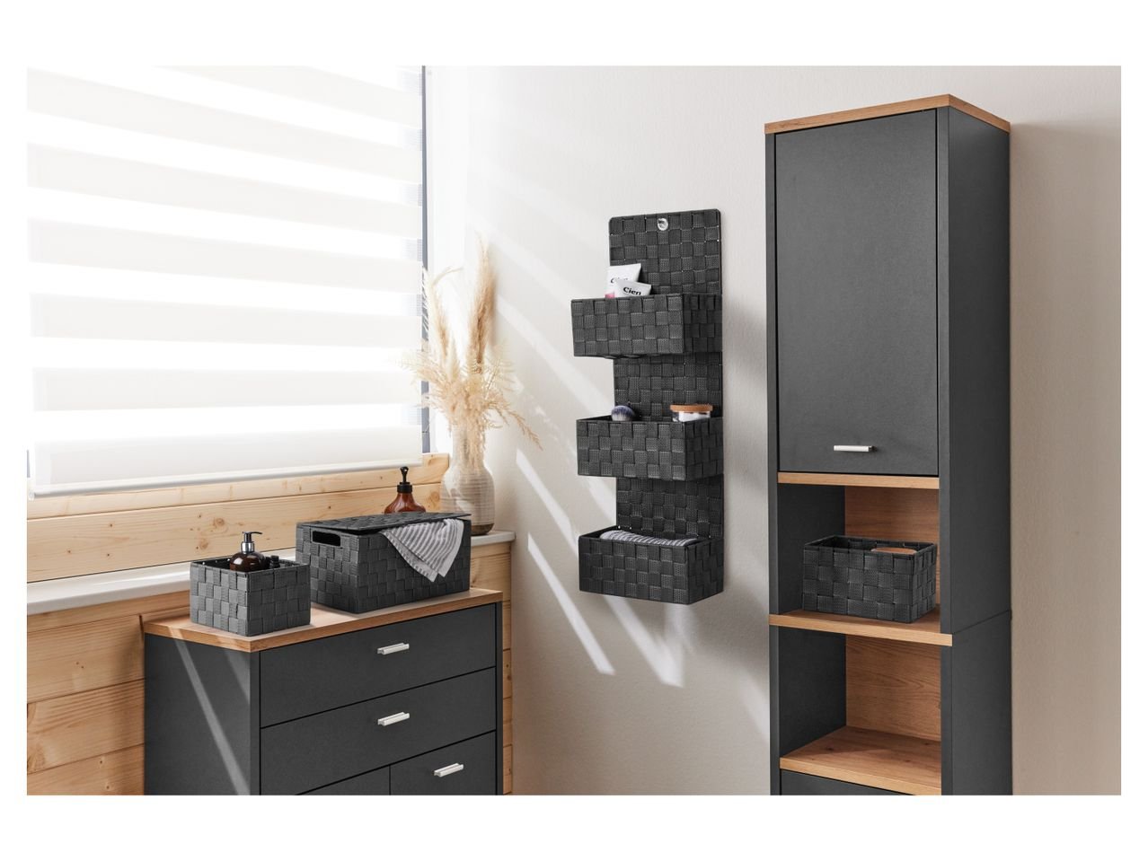 Cesti portaoggetti, portaoggetti pensile o cesto con coperchio