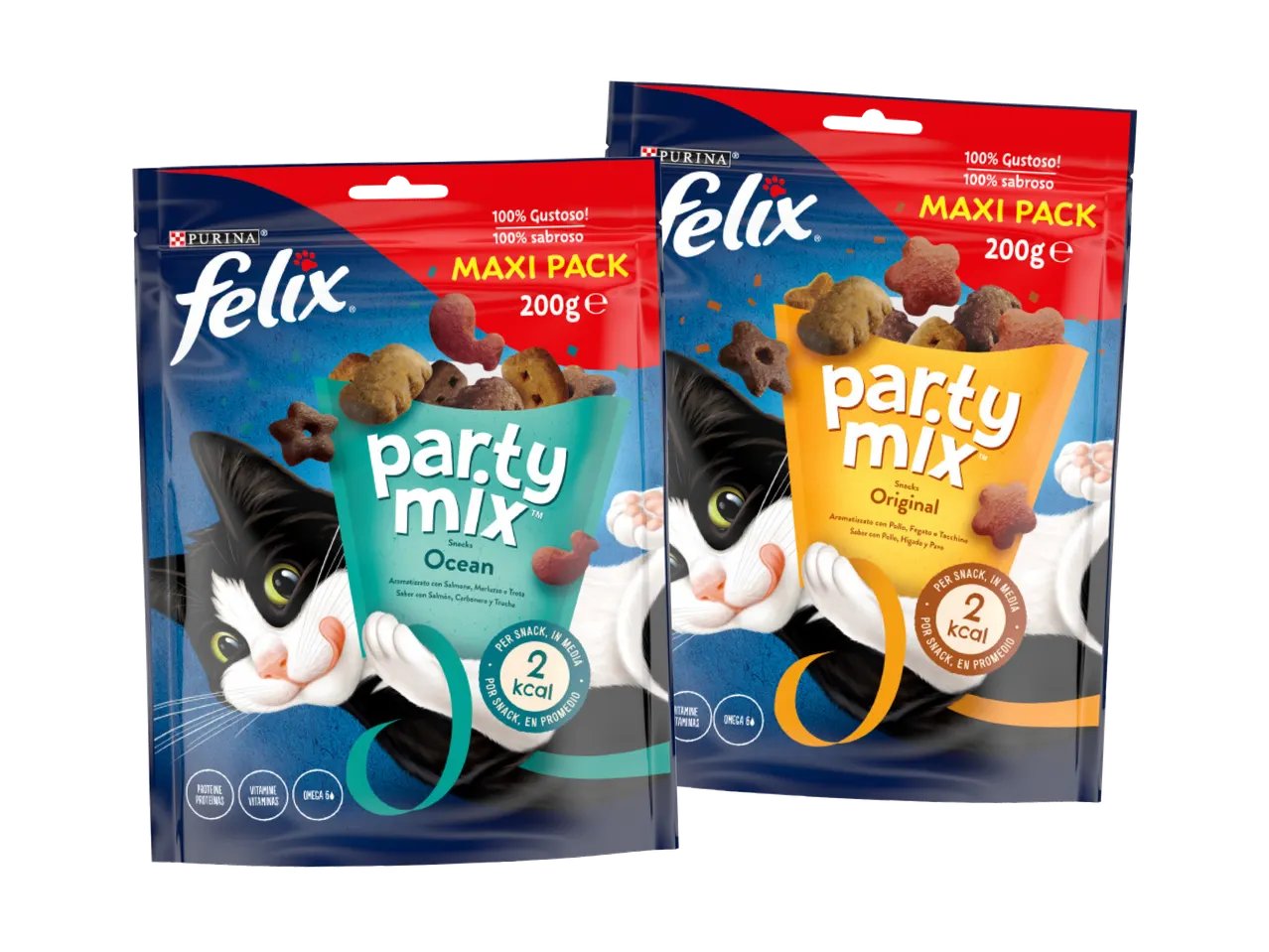 Party mix snack per gatti