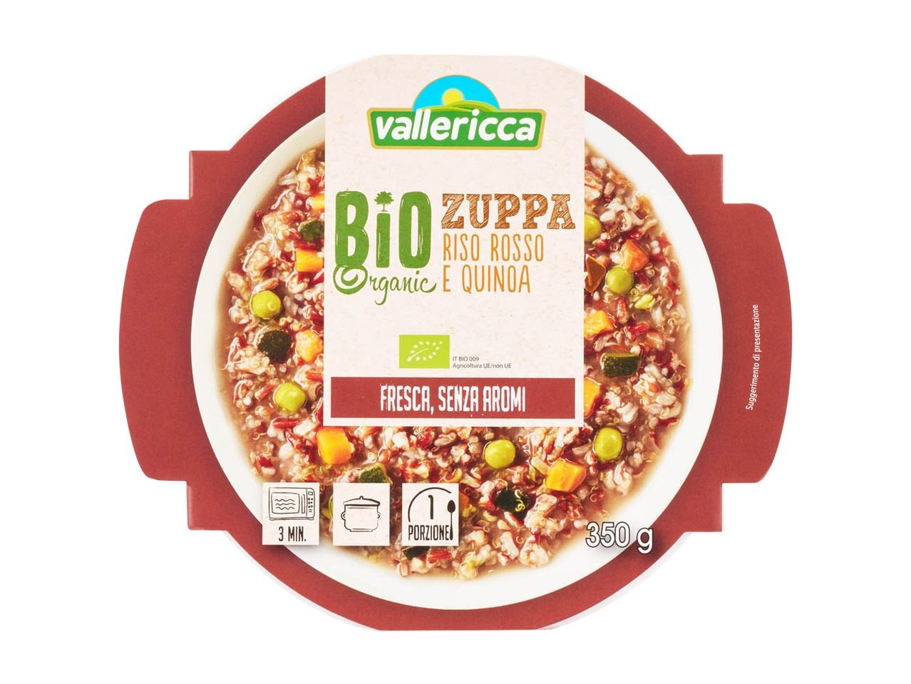 Zuppa Bio con riso rosso e quinoa
