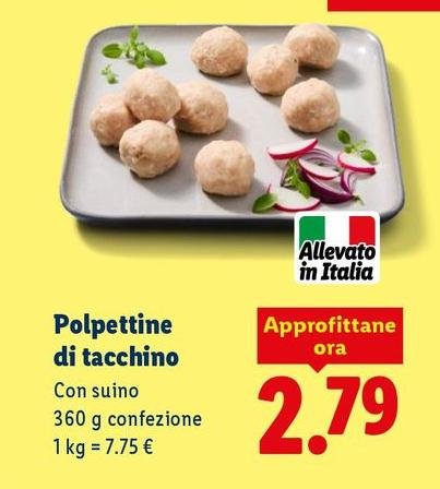 Polpettine Di Tacchino