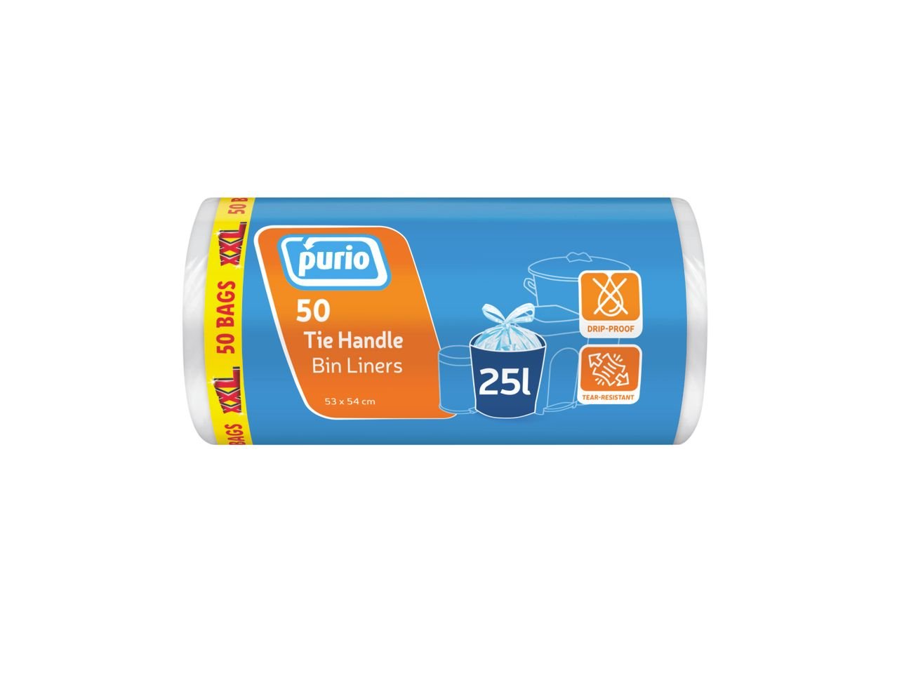 Sacchetti per rifiuti con maniglie, 25 l