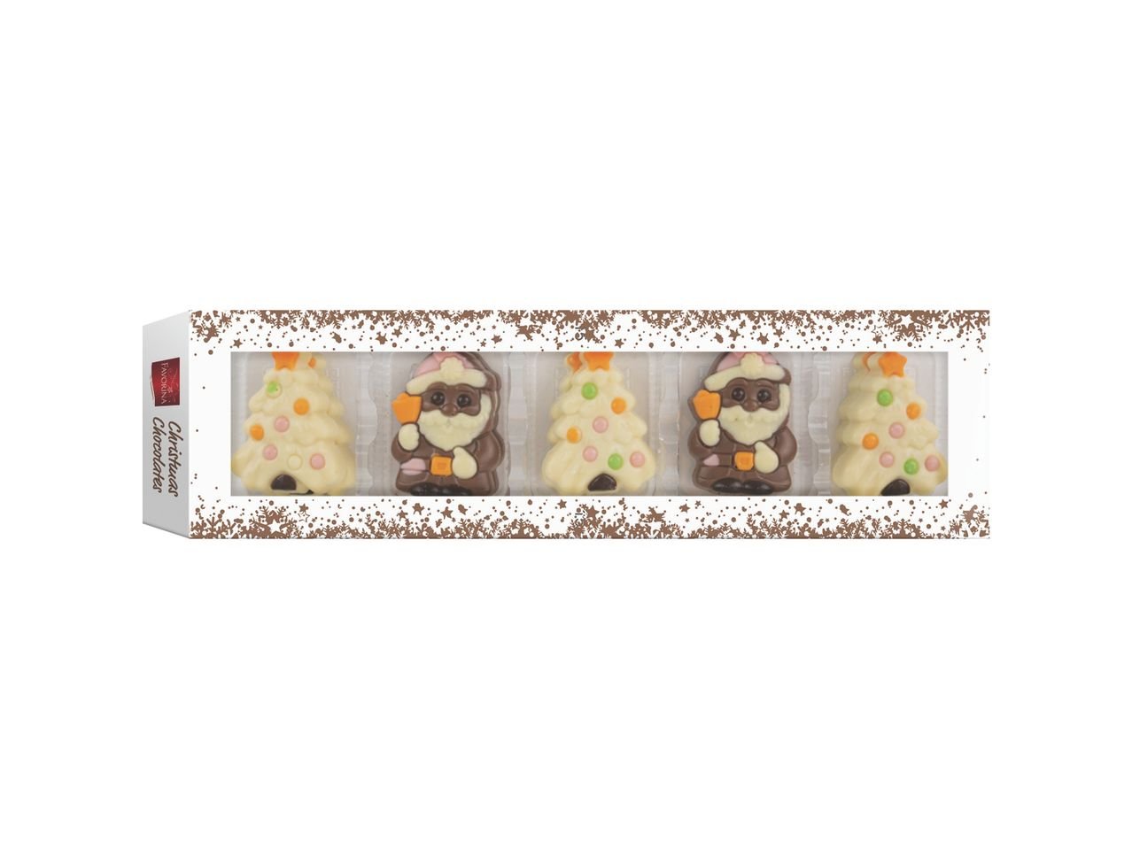 Figure natalizie di cioccolata