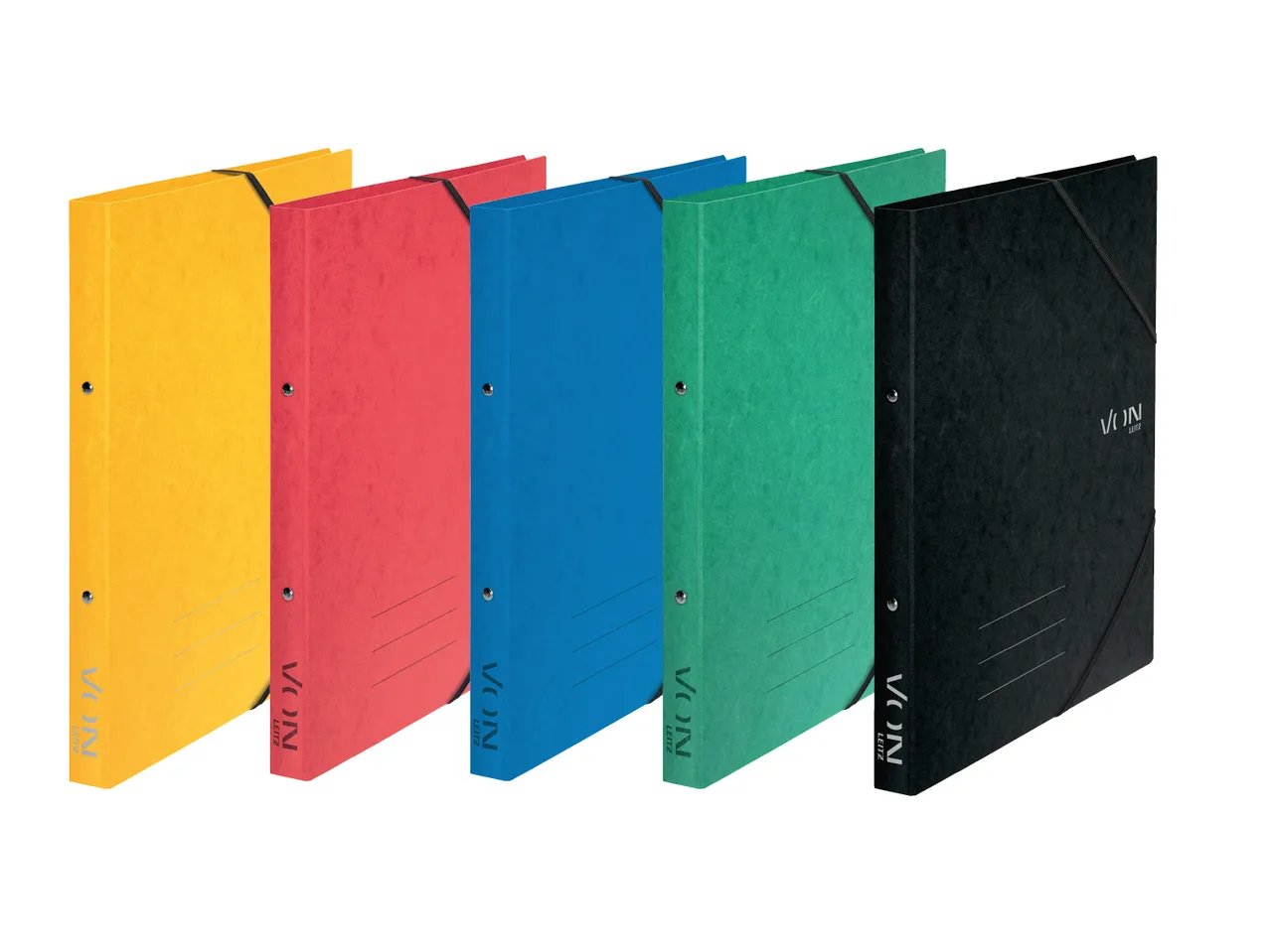 Cartellina portadocumenti ad anelli con elastico