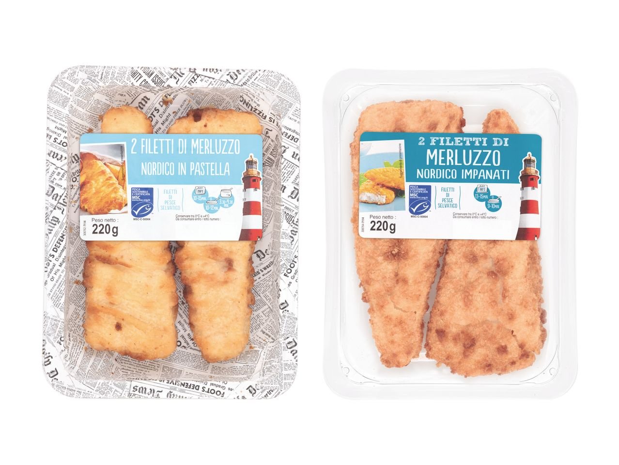 Filetti di merluzzo nordico