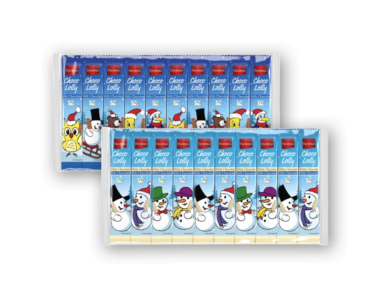 Bastoncini natalizi al cioccolato