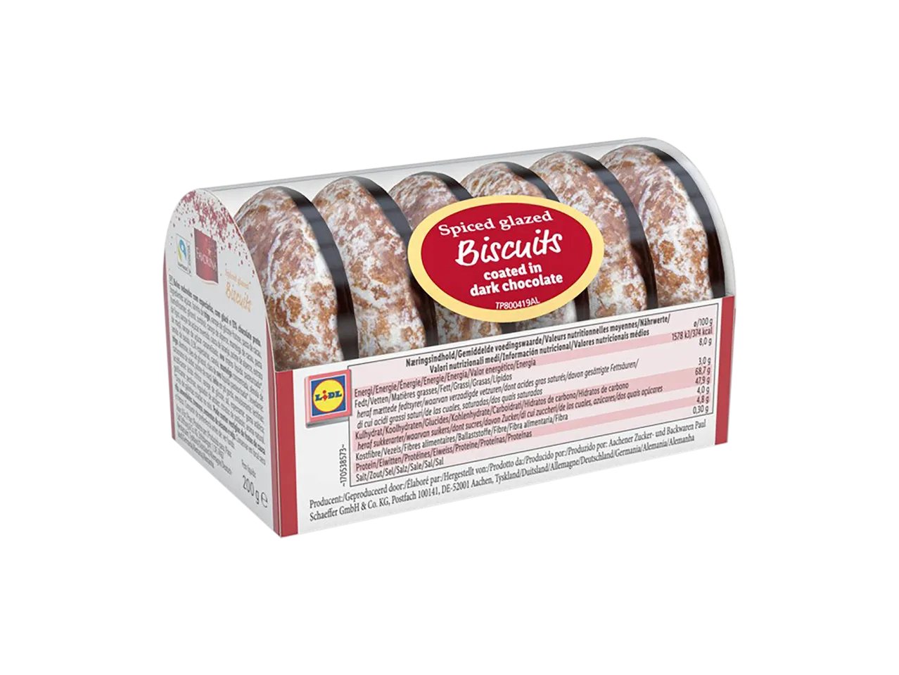 Dolcetti di pan speziato ricoperti al cioccolato