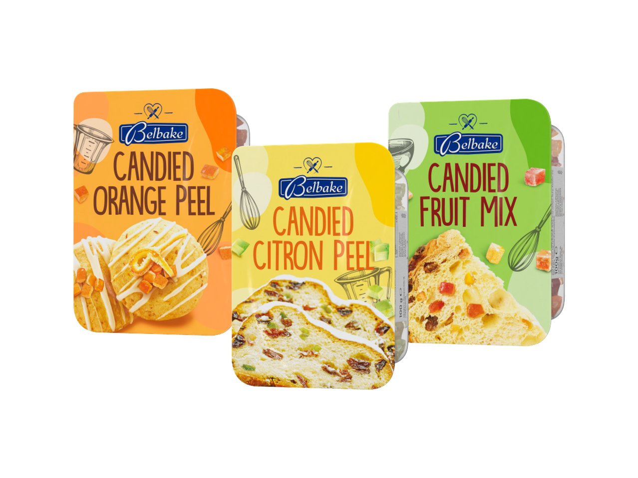 Scorze di frutta candita a cubetti