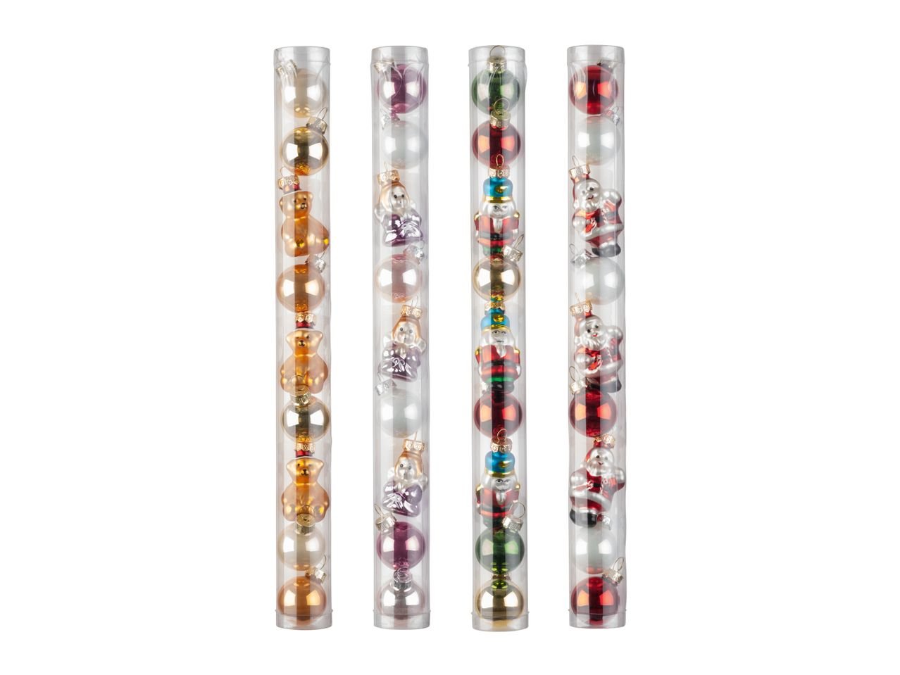 Mini palline natalizie in vetro