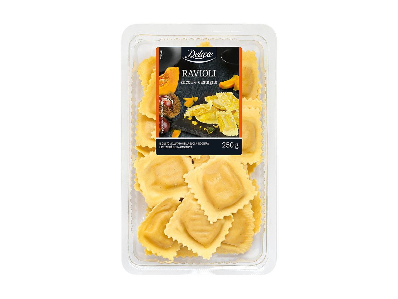 Ravioli con zucca e castagne