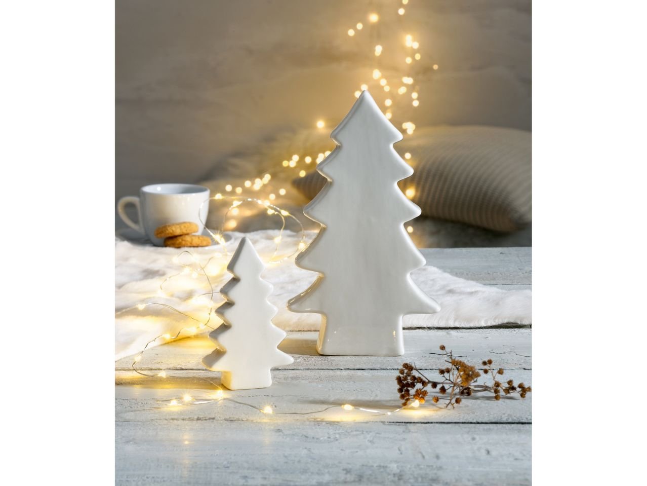 Decorazioni natalizie in porcellana