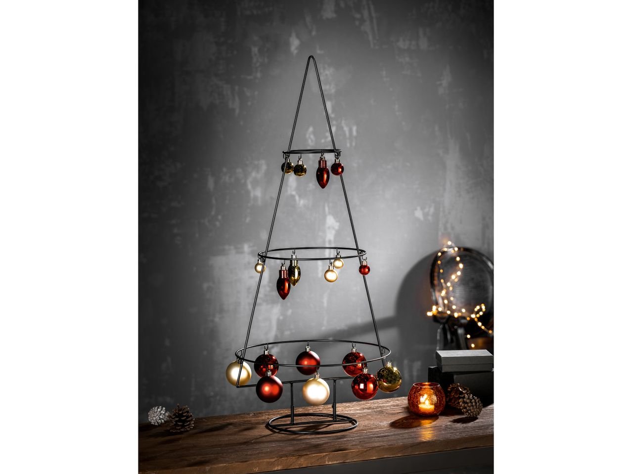 Albero di Natale stilizzato con ganci o portalumini