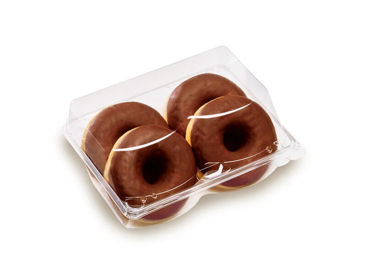 Donut con glassa al cioccolato