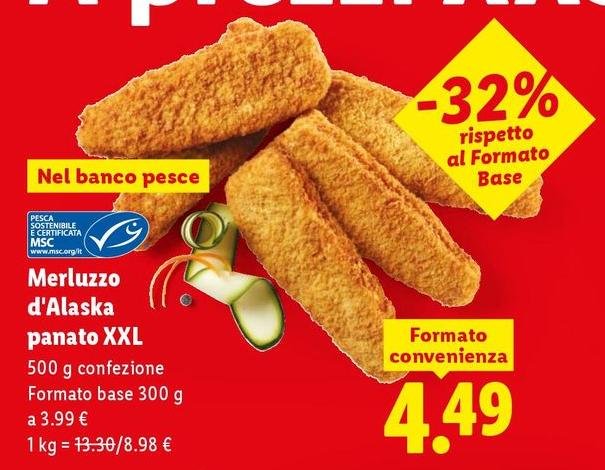 Merluzzo D'Alaska Panato Xxl