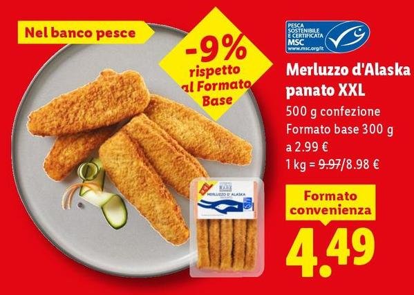 Merluzzo D'alaska Panato Xxl