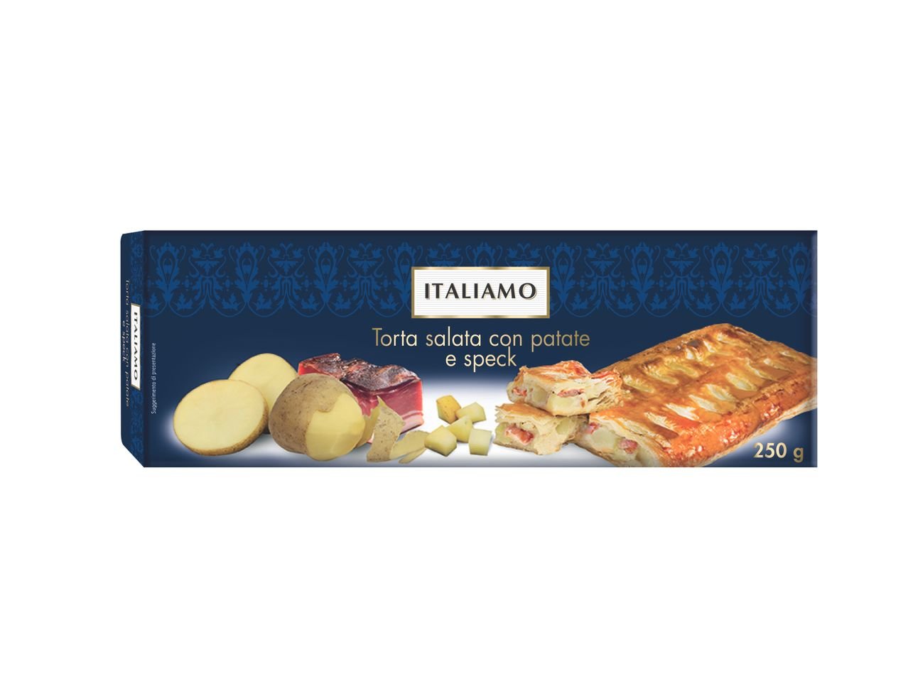 Torta salata con patate e speck