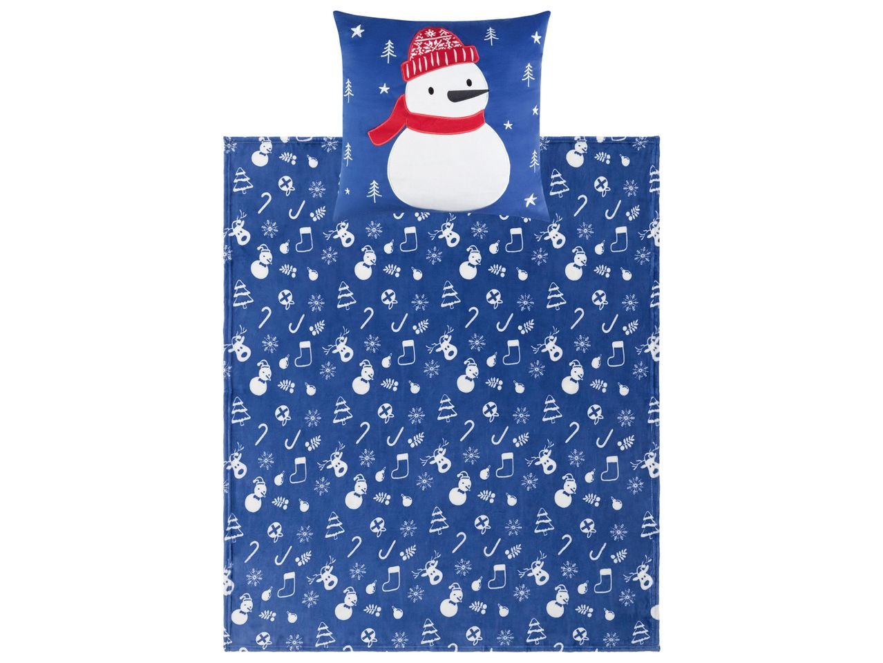 Coperta con cuscino decorativo