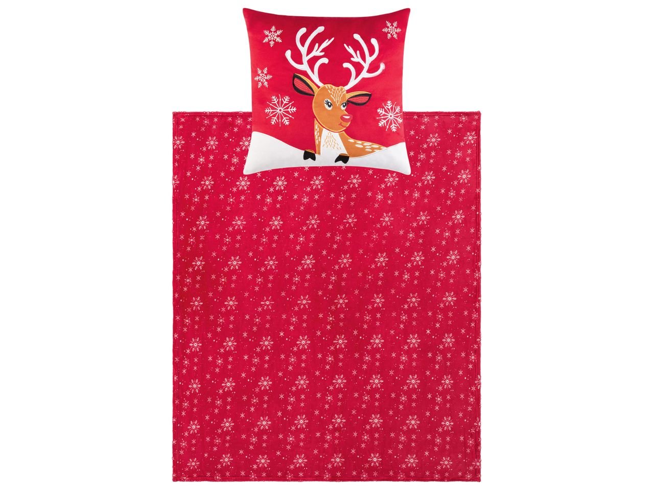 Coperta con cuscino decorativo