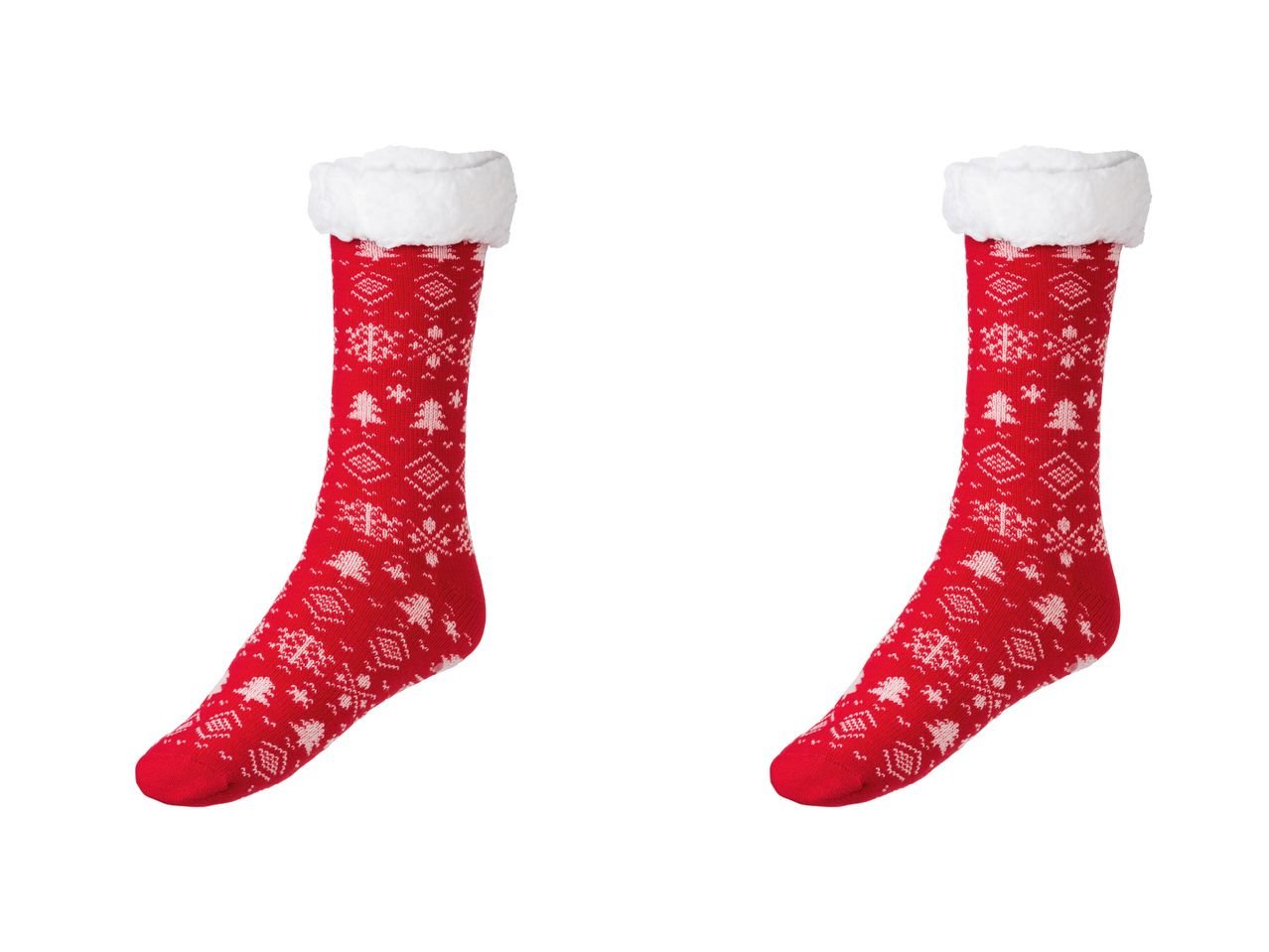 Calze antiscivolo natalizie da donna