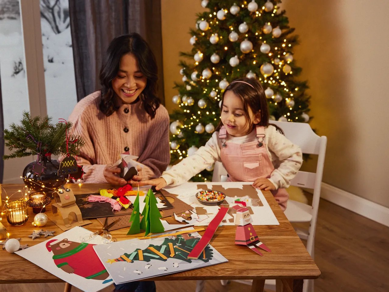 Set natalizio di bricolage per bambini