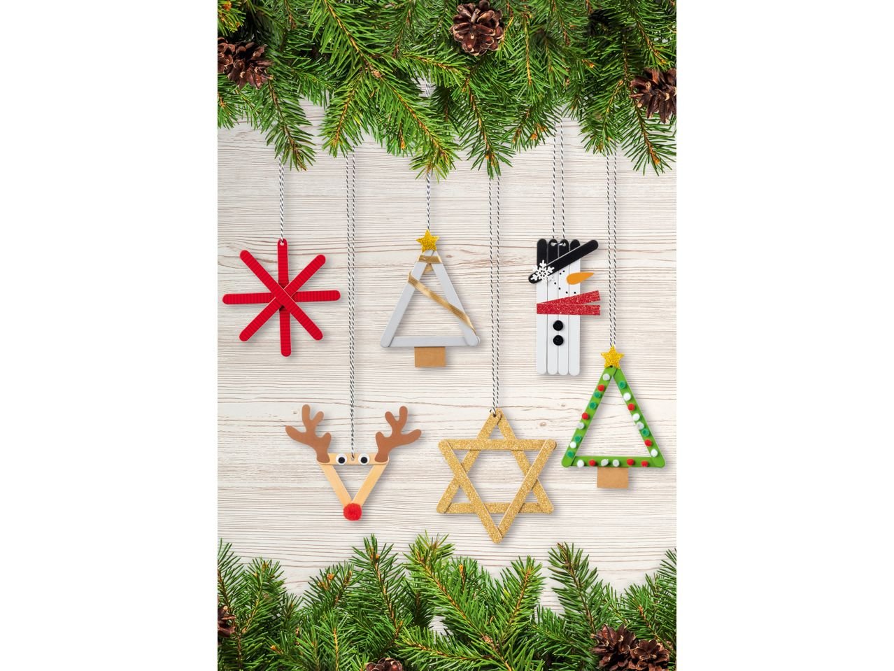 Set per bricolage "decorazioni natalizie"