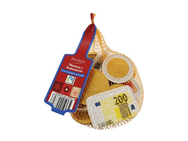 Monete di cioccolato al latte