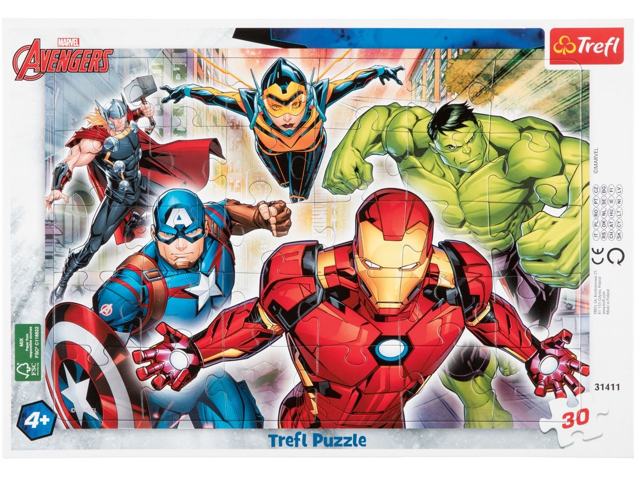 Puzzle per bambini "Avengers, Paw Patrol, Frozen, Peppa Pig, Disney Princess, Winnie the Pooh" "Trefl"
