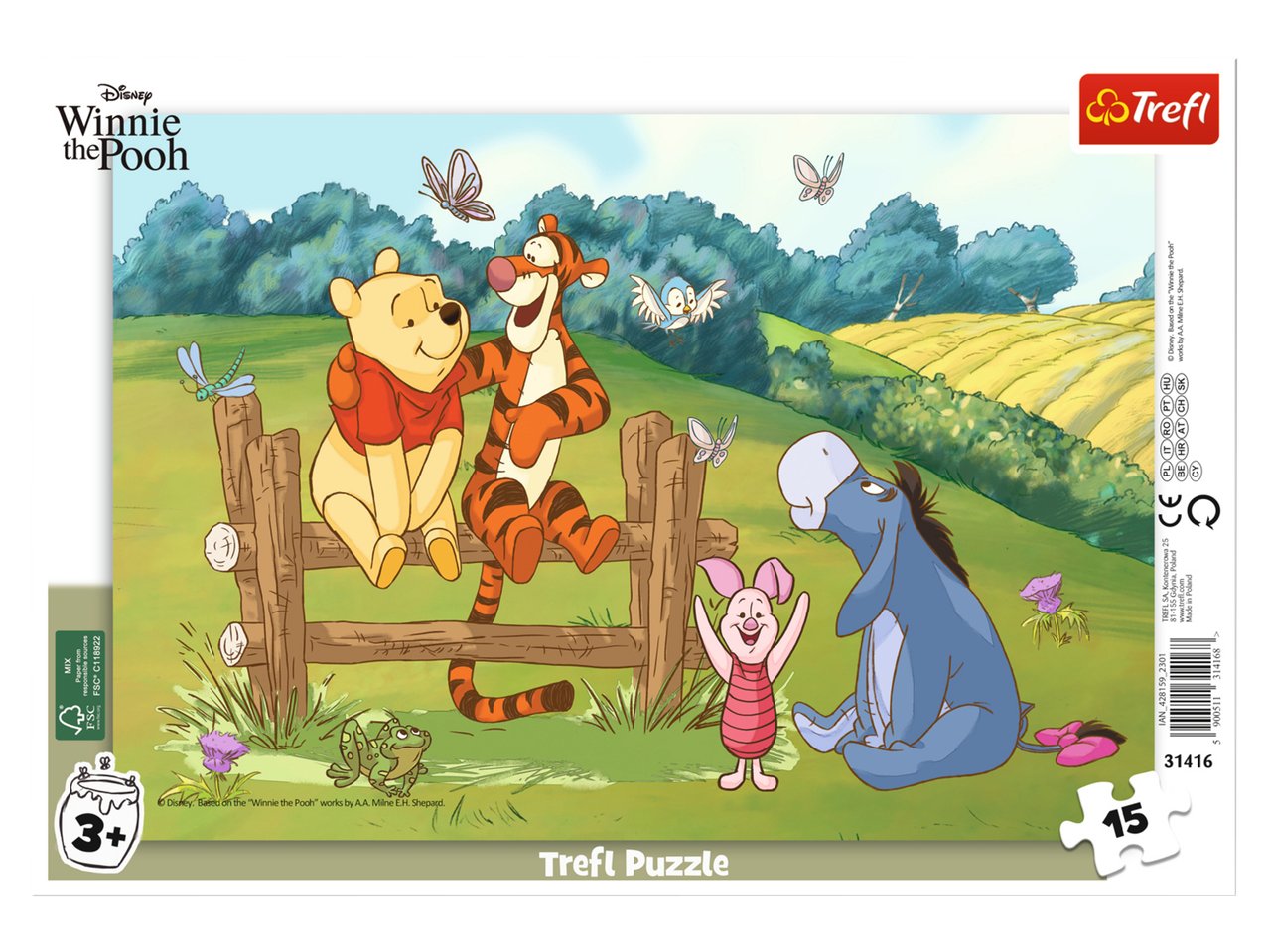 Puzzle per bambini "Avengers, Paw Patrol, Frozen, Peppa Pig, Disney Princess, Winnie the Pooh"