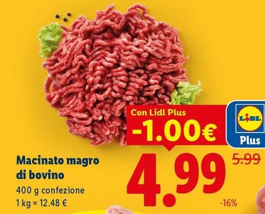 Macinato Magro Di Bovino