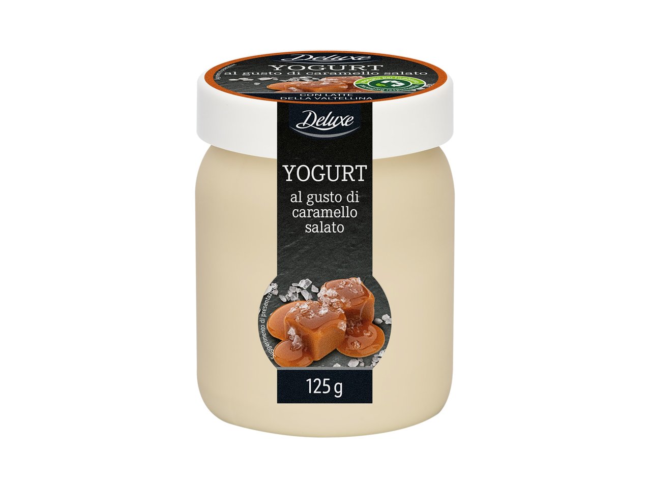 Yogurt al gusto di caramello salato