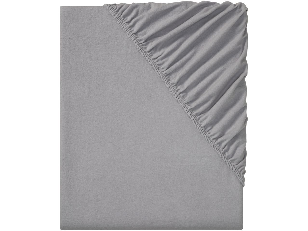 Lenzuolo con angoli singolo in cotone felpato