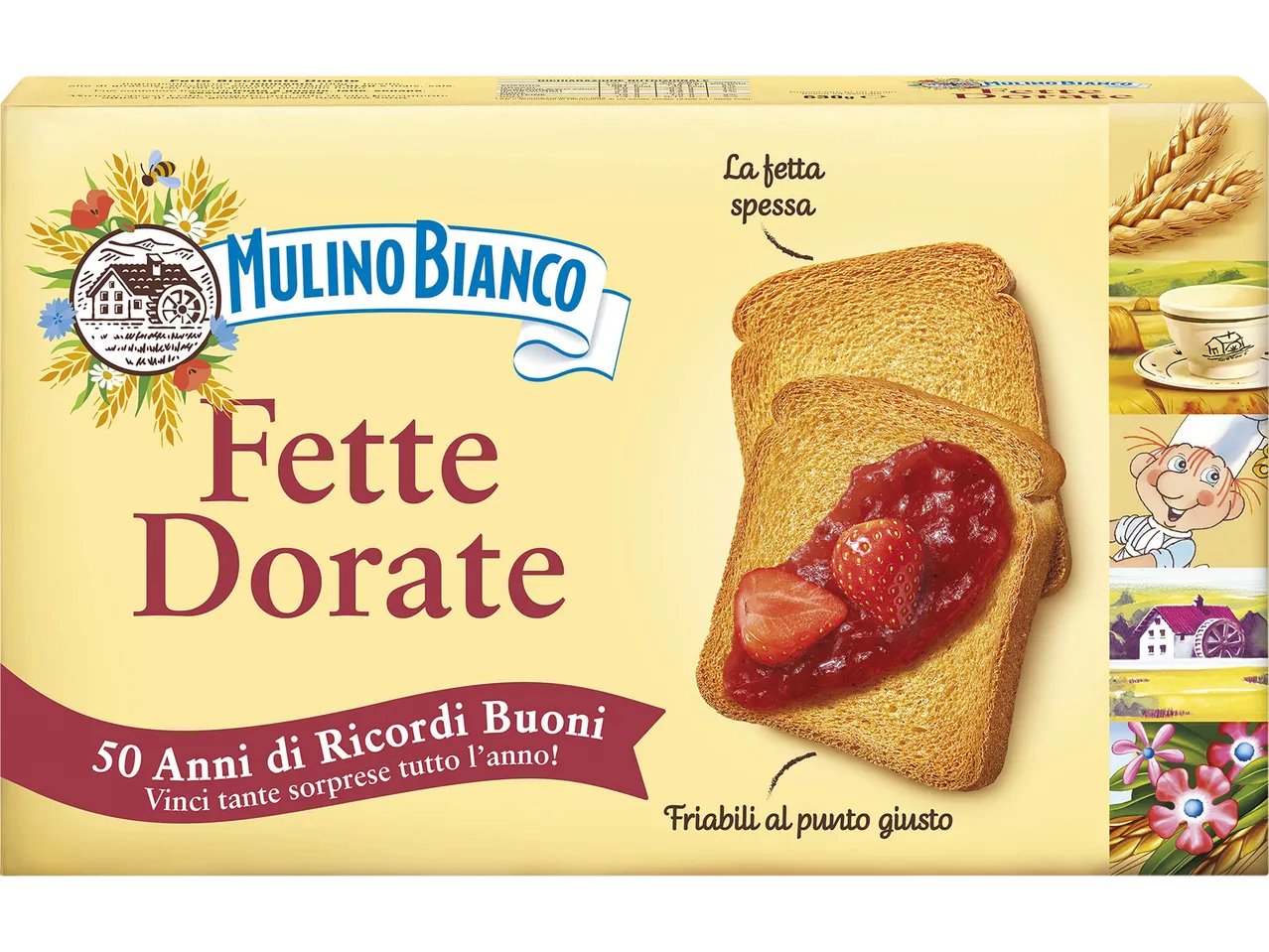 Fette biscottate dorate