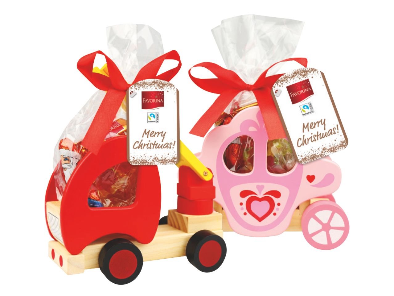 Giochino in legno con cioccolata