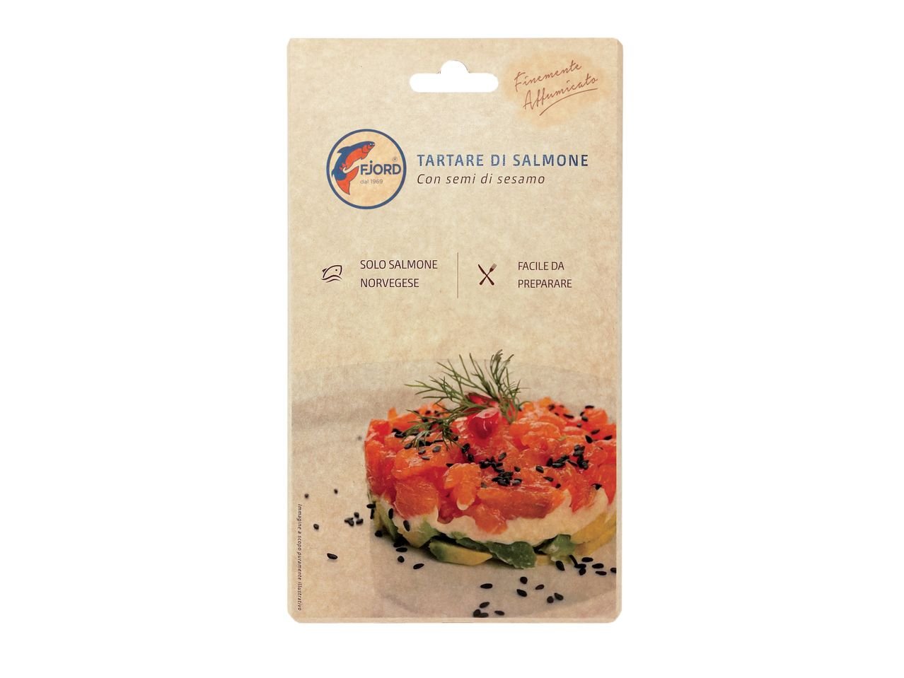 Tartare di salmone con semi di sesamo