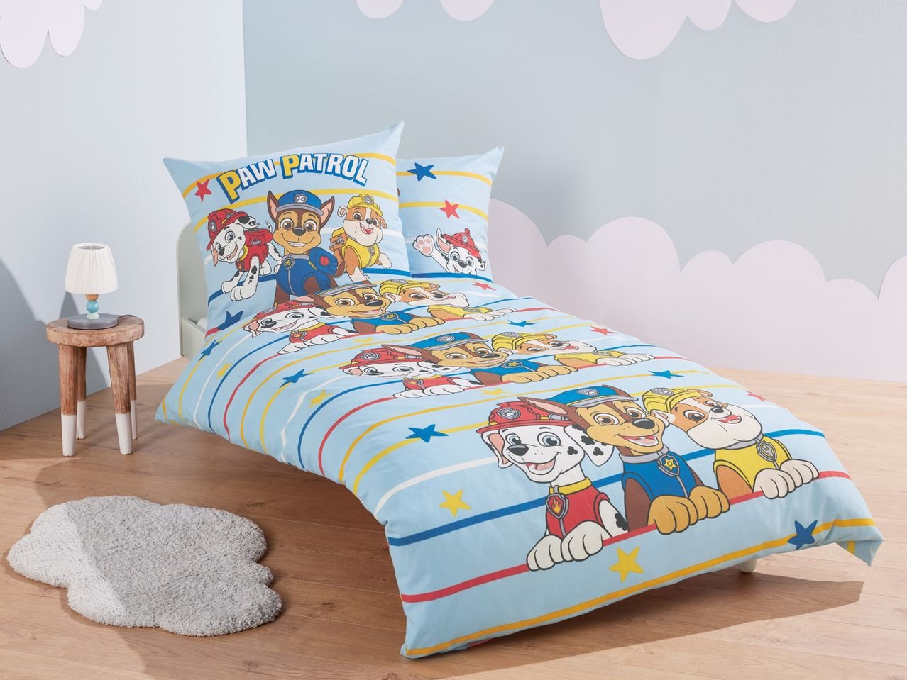 Parure copririumino singolo "Hello Kitty, LOL, Minions, Paw Patrol, Peppa Pig"