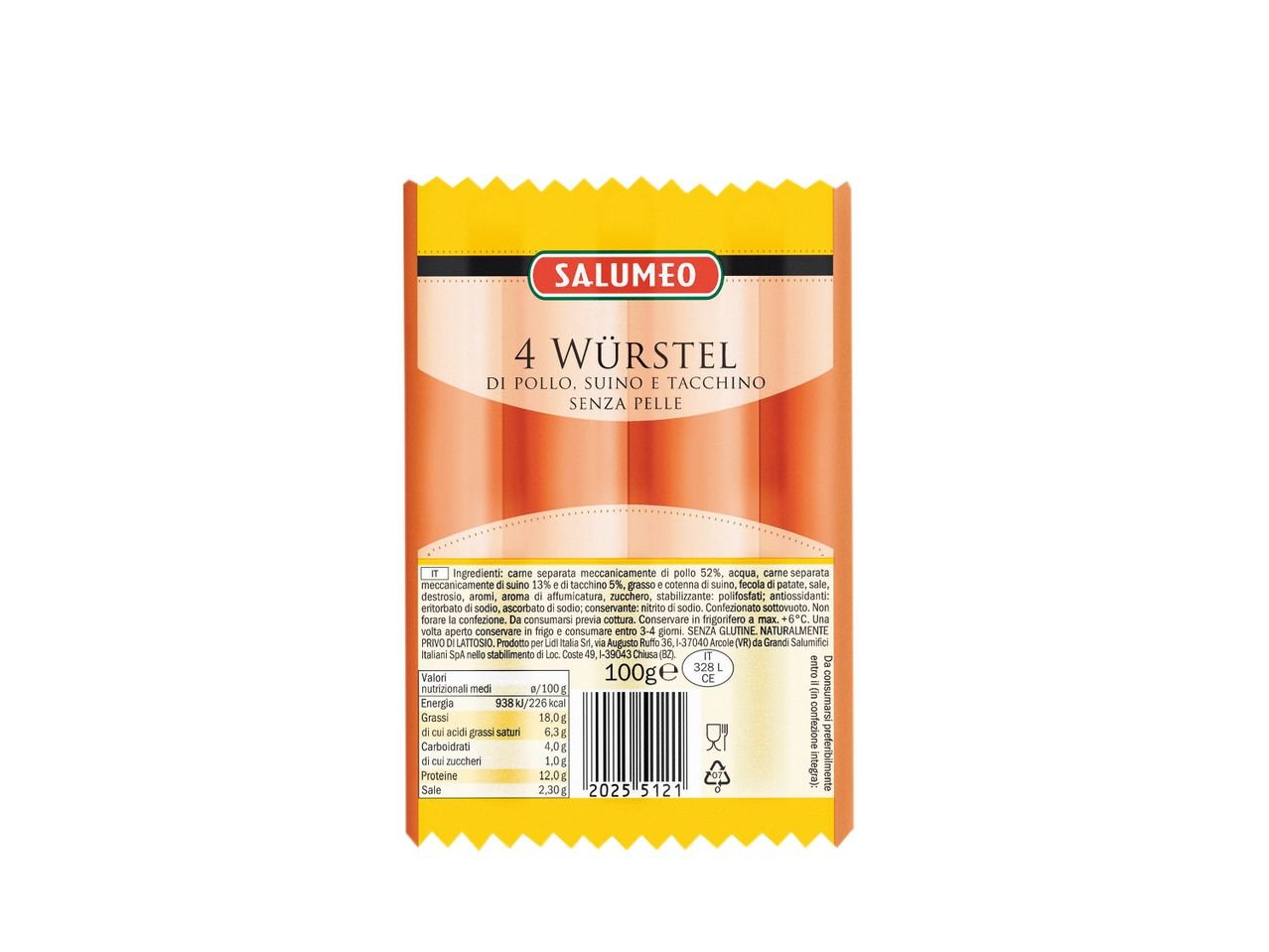 Mini Würstel di pollo, suino e tacchino