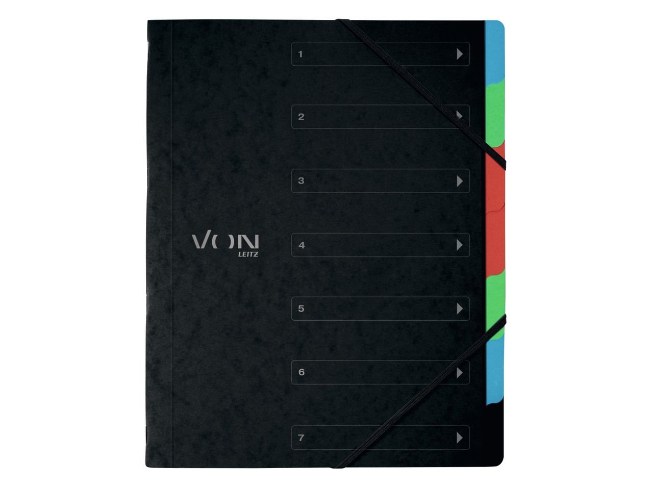 Raccoglitore a scomparti con elastico