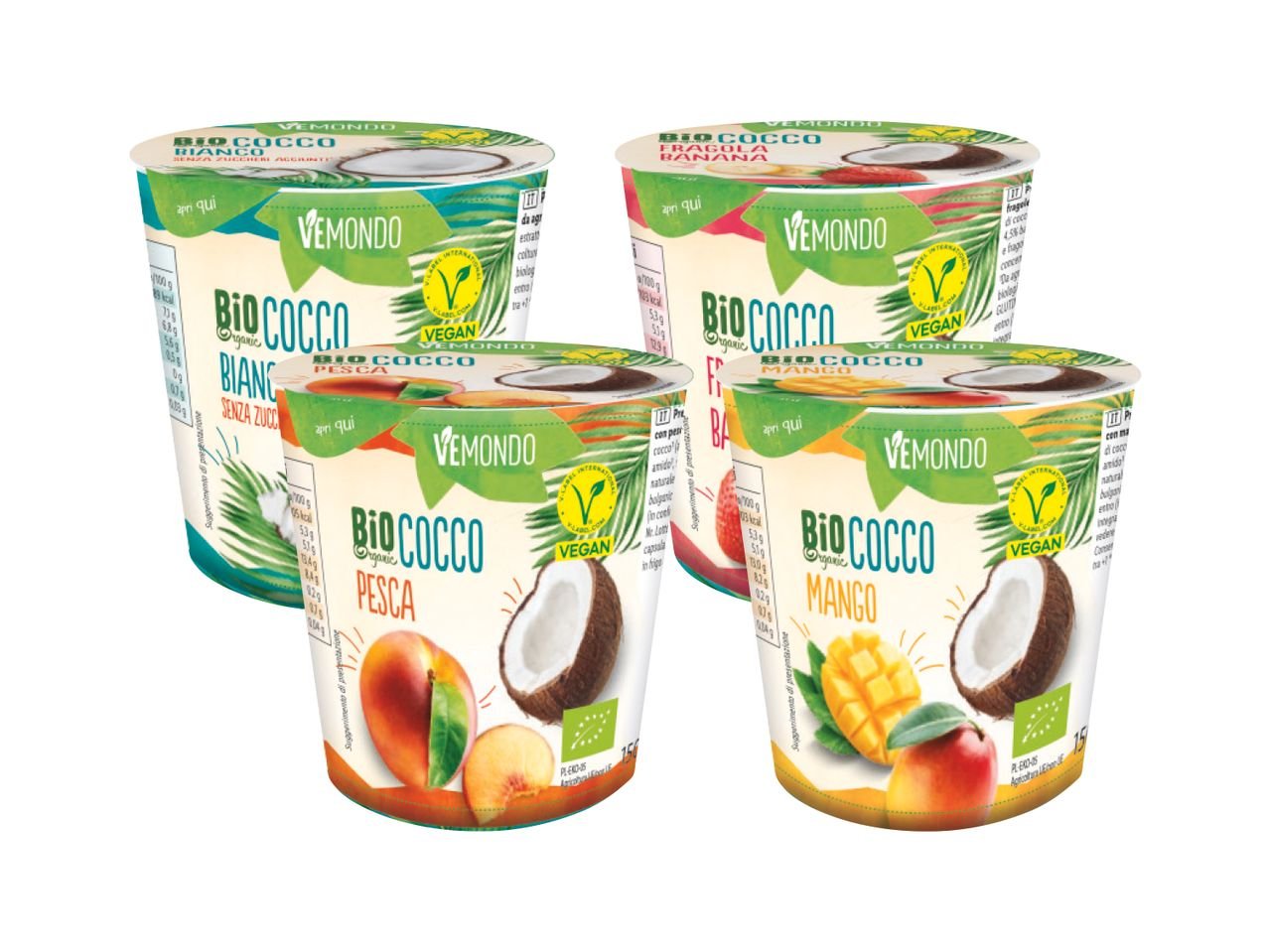 Specialità vegana a base di cocco bio