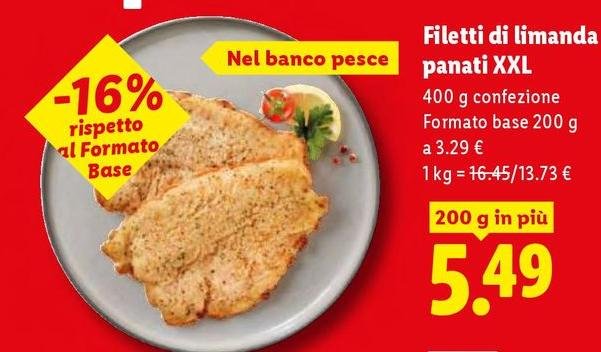Filetti Di Limanda Panati XXL
